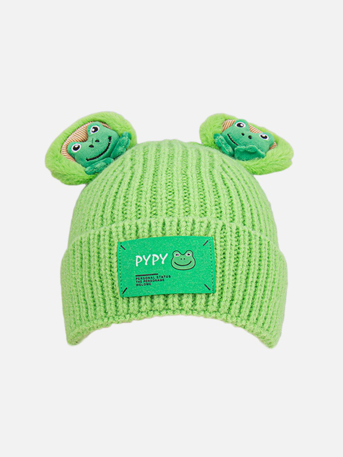 Ellesey - Cute Cartoon 3D Frog Knitting Hat- Streetwear Fashion - ellesey.com