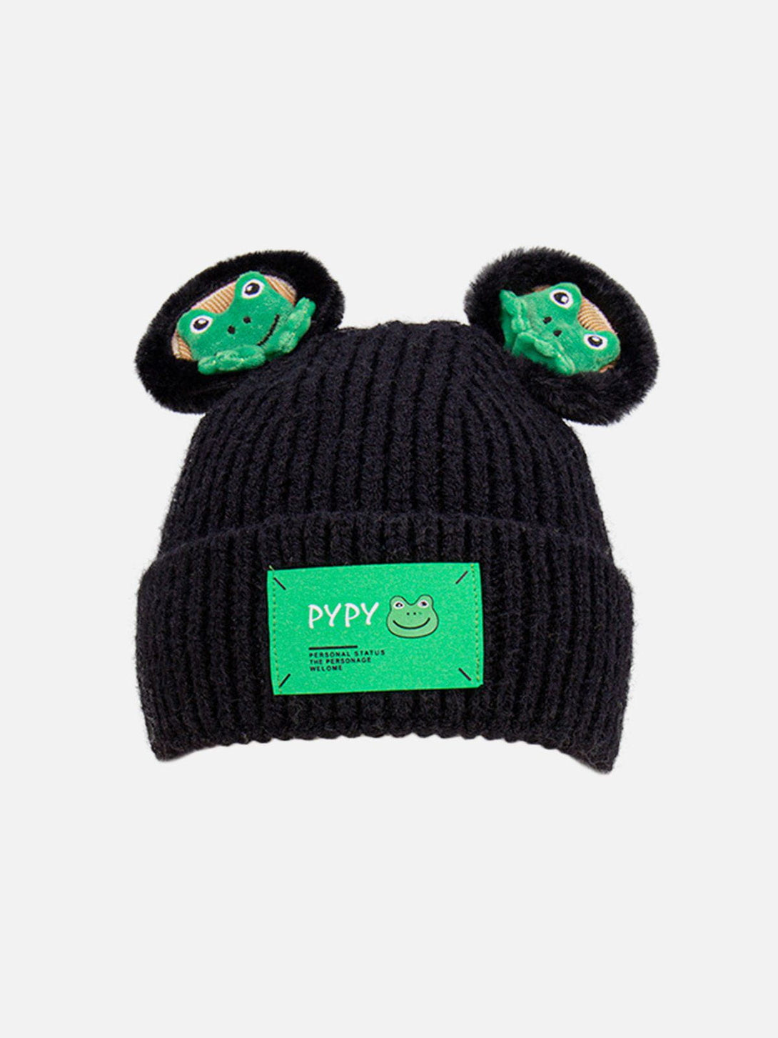 Ellesey - Cute Cartoon 3D Frog Knitting Hat- Streetwear Fashion - ellesey.com