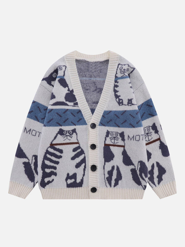 Ellesey - Cute Cat Cardigan-Streetwear Fashion - ellesey.com