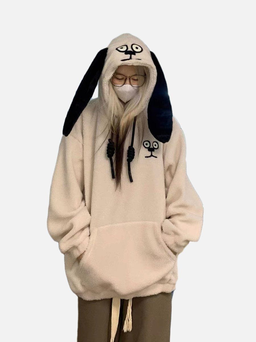 Ellesey - Cute Dog Ear Hoodie- Streetwear Fashion - ellesey.com