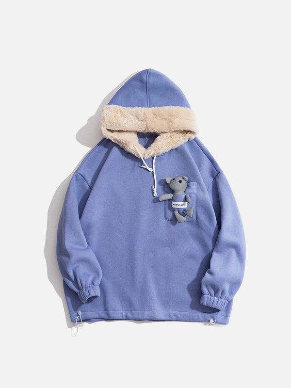 Ellesey - Cute Doll Warm Hoodie- Streetwear Fashion - ellesey.com