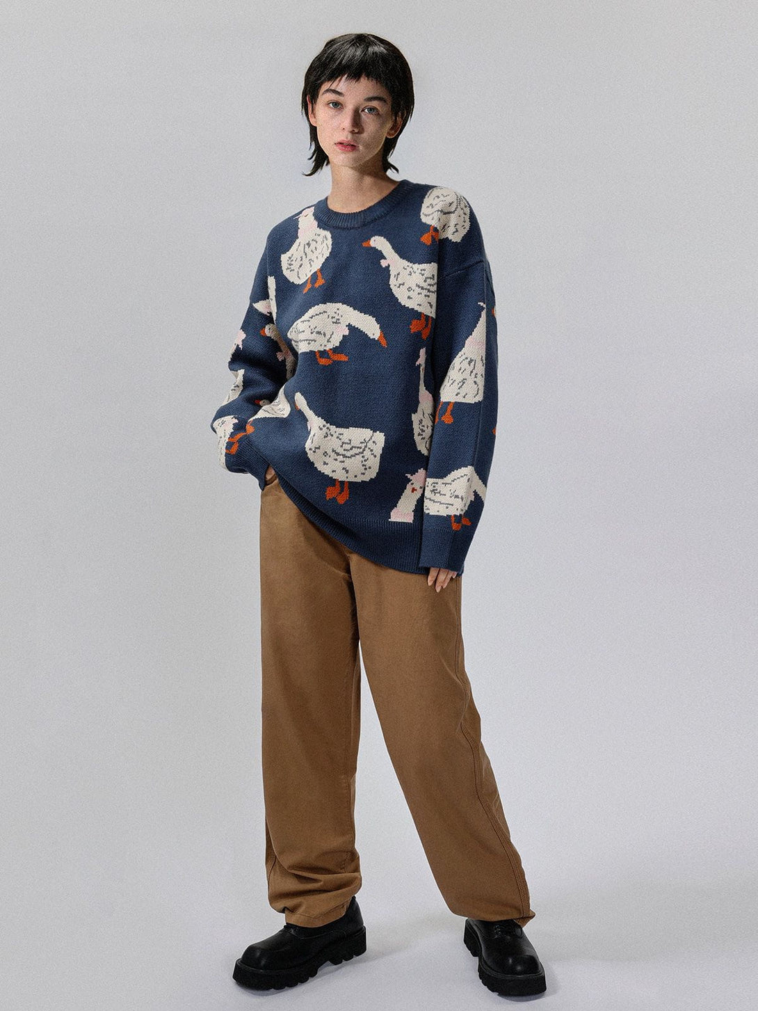 Ellesey - Cute Duck Knit Sweater-Streetwear Fashion - ellesey.com