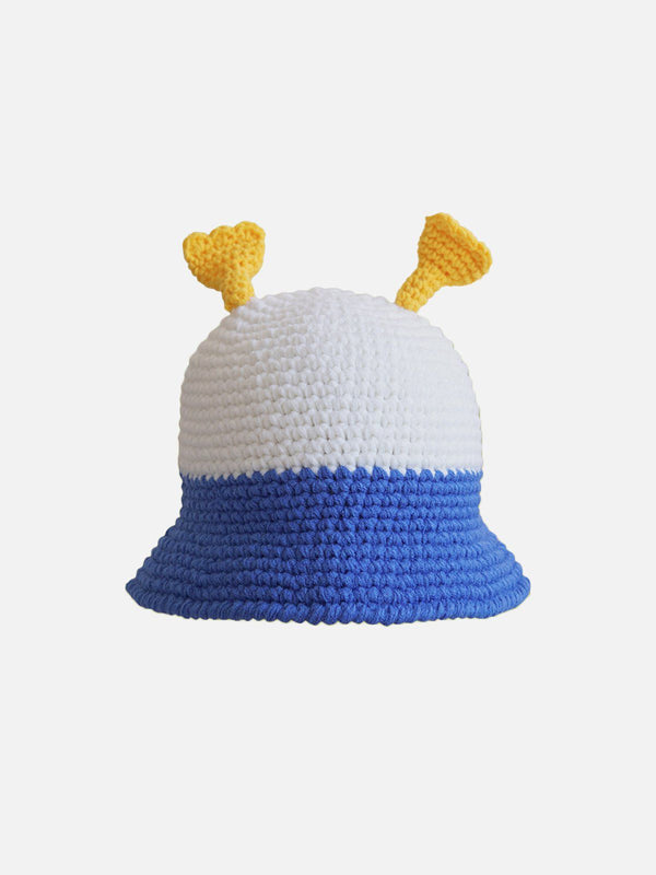 Ellesey - Cute Funny Color Block Knitted Hat- Streetwear Fashion - ellesey.com