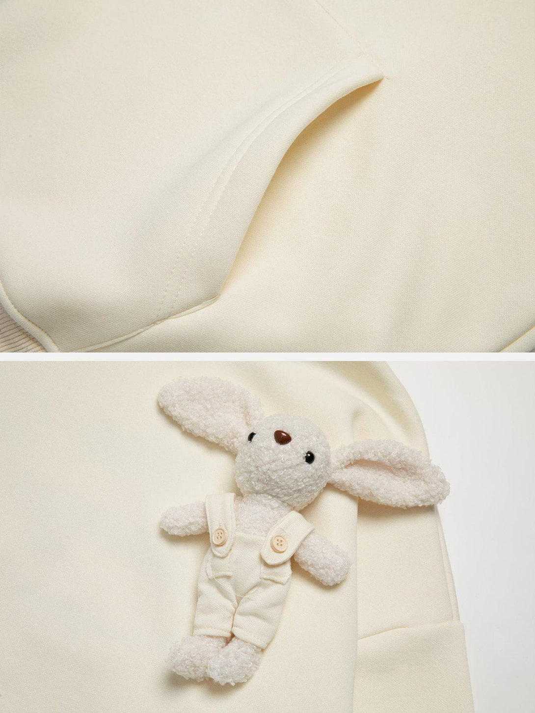 Ellesey - Cute Rabbit Doll Hoodie- Streetwear Fashion - ellesey.com