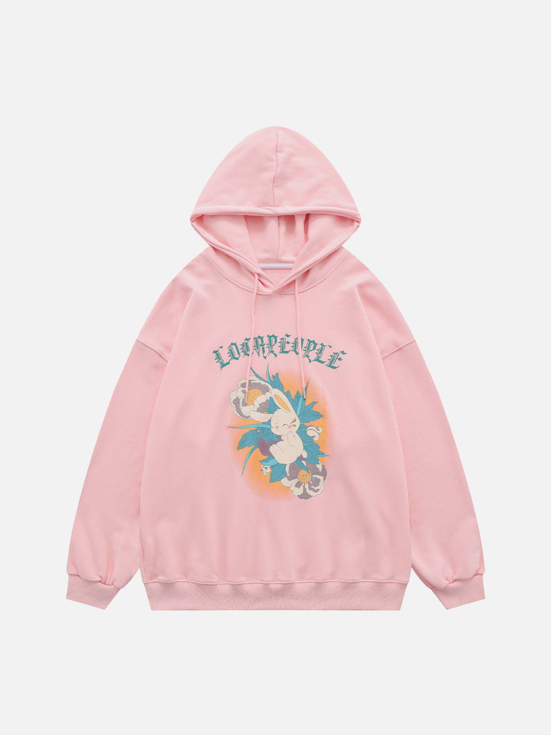 Ellesey - Cute Rabbit Flower Hoodie- Streetwear Fashion - ellesey.com