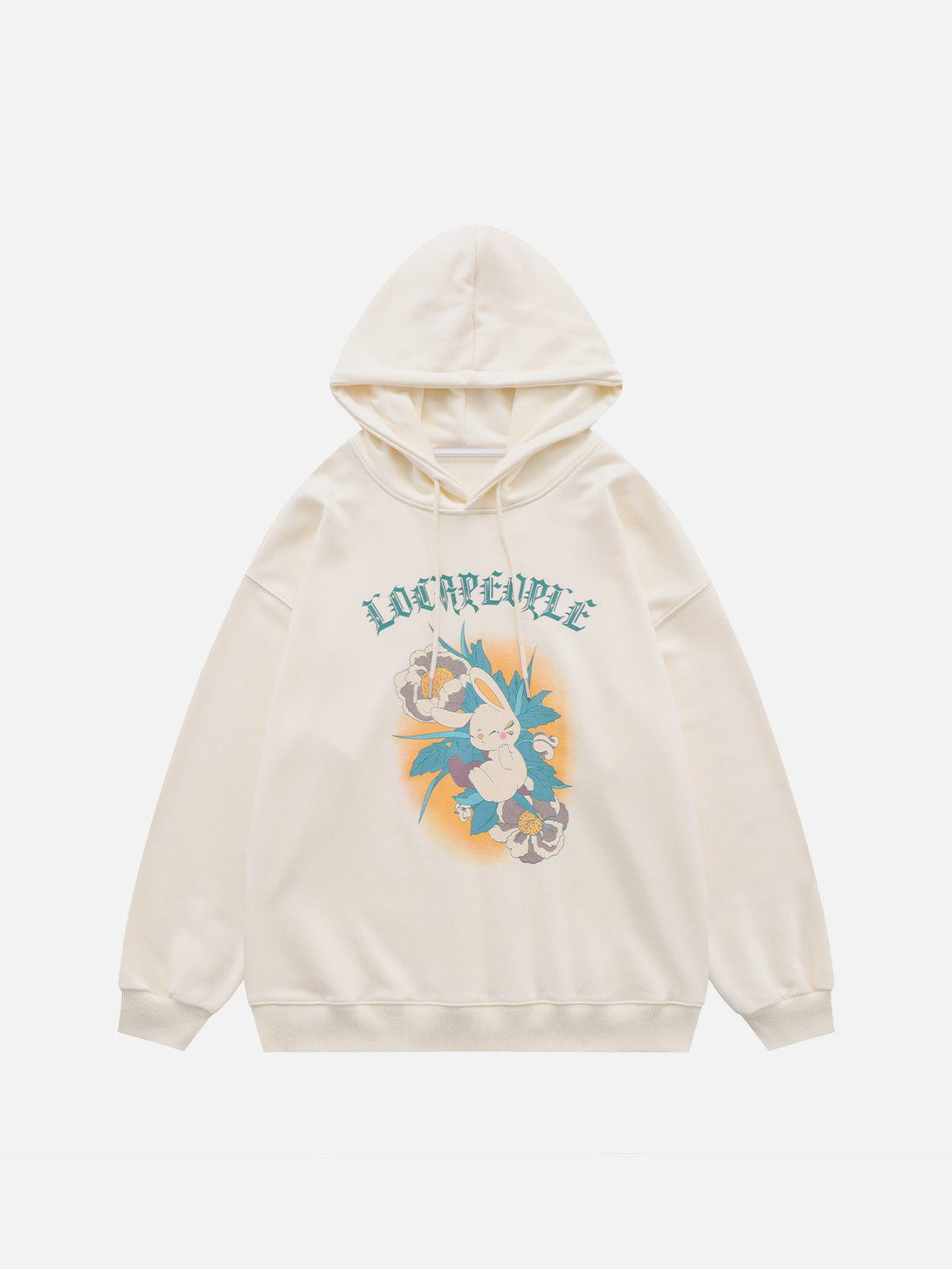 Ellesey - Cute Rabbit Flower Hoodie- Streetwear Fashion - ellesey.com