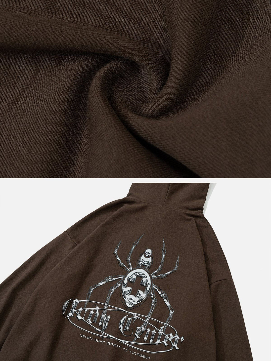 Ellesey - Deadly Venomous Spider Thermo Print Hoodie- Streetwear Fashion - ellesey.com