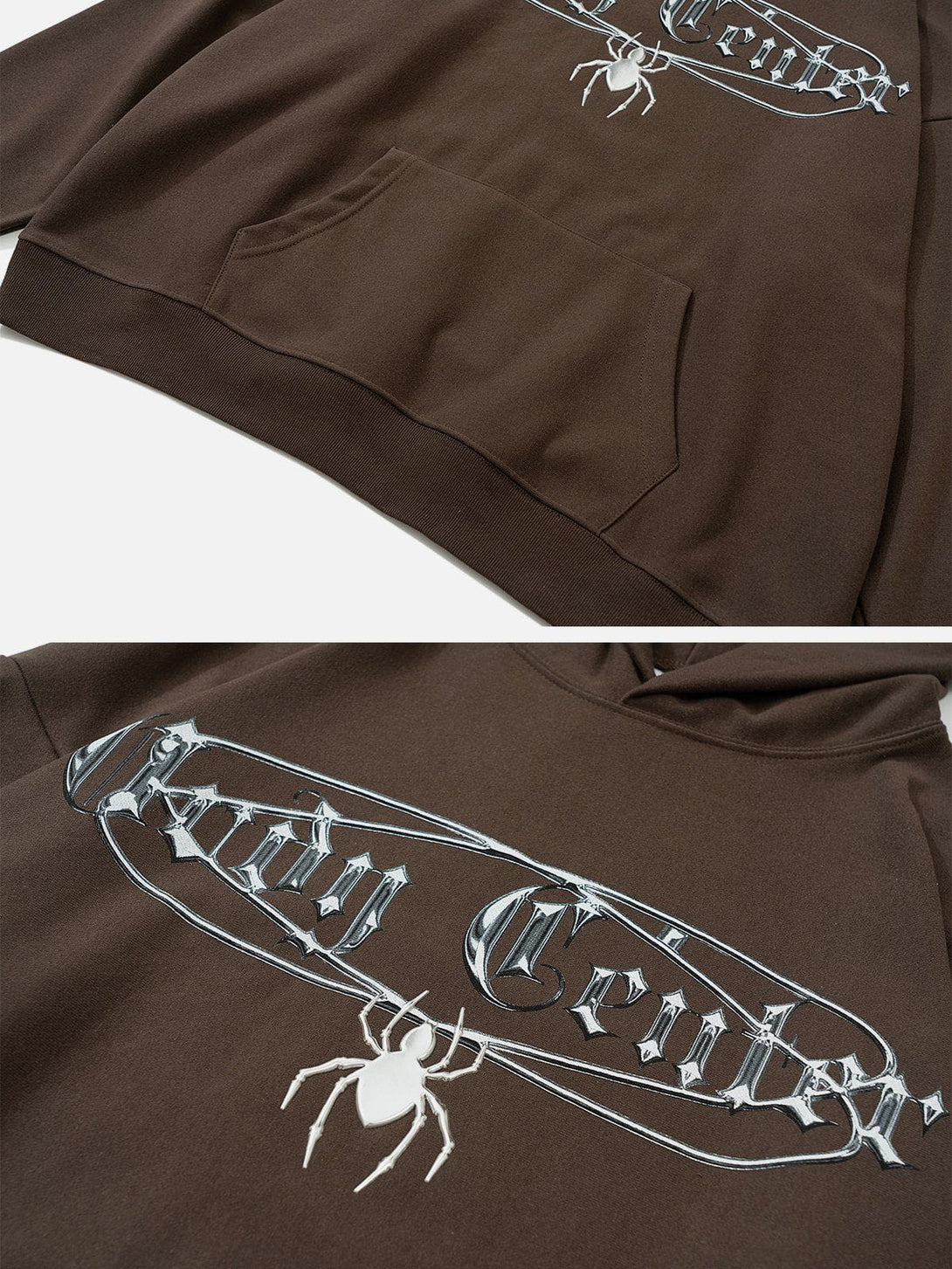 Ellesey - Deadly Venomous Spider Thermo Print Hoodie- Streetwear Fashion - ellesey.com