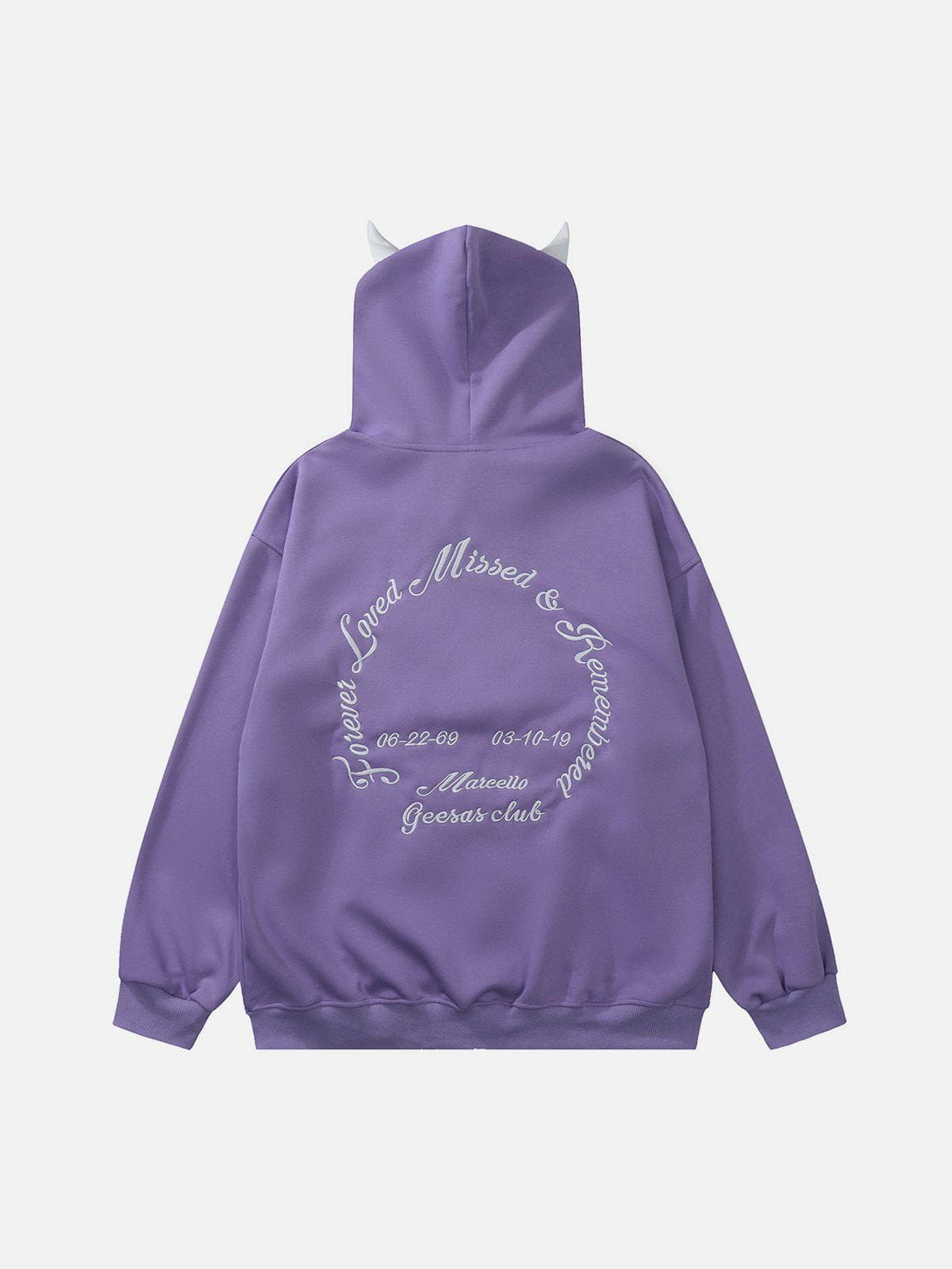 Ellesey - Demon Horn Zip Up Hoodie- Streetwear Fashion - ellesey.com