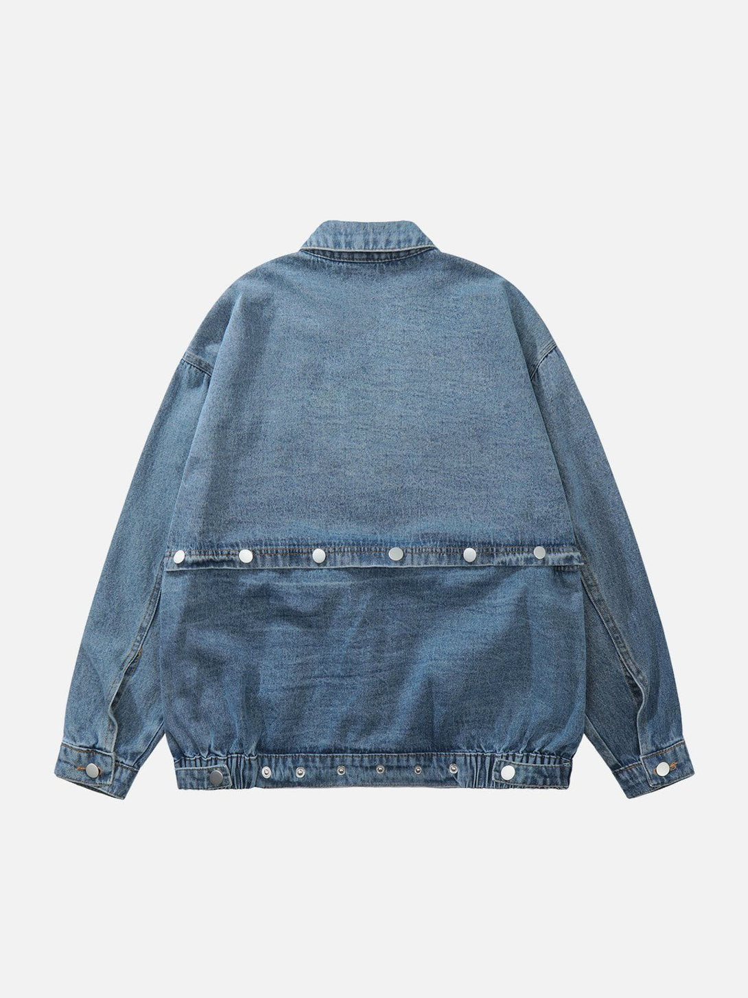 Ellesey - Detachable Patchwork Denim Jacket- Streetwear Fashion - ellesey.com