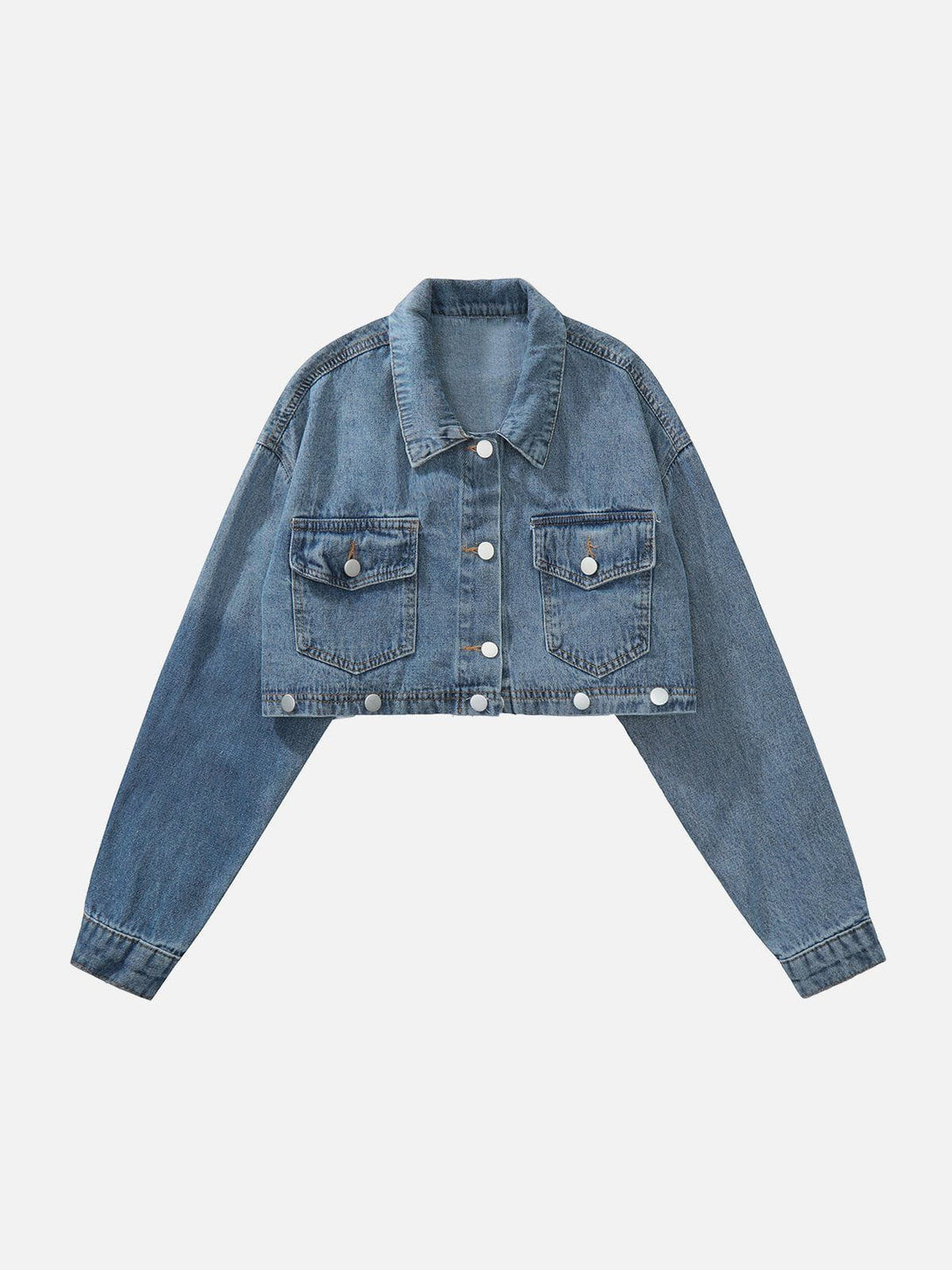 Ellesey - Detachable Patchwork Denim Jacket- Streetwear Fashion - ellesey.com