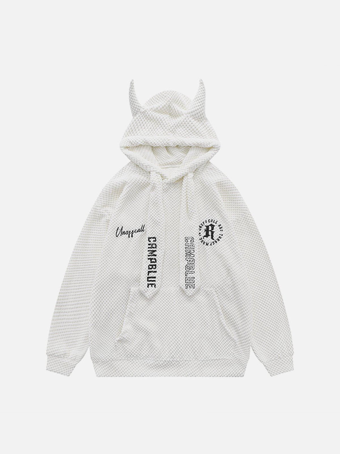 Ellesey - Devil Horn Waffle Tie Hoodie- Streetwear Fashion - ellesey.com