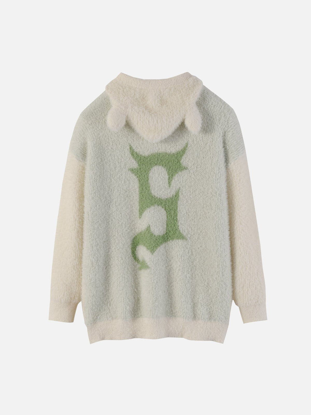 Ellesey - Devil Letter Number Mohair Hoodie- Streetwear Fashion - ellesey.com