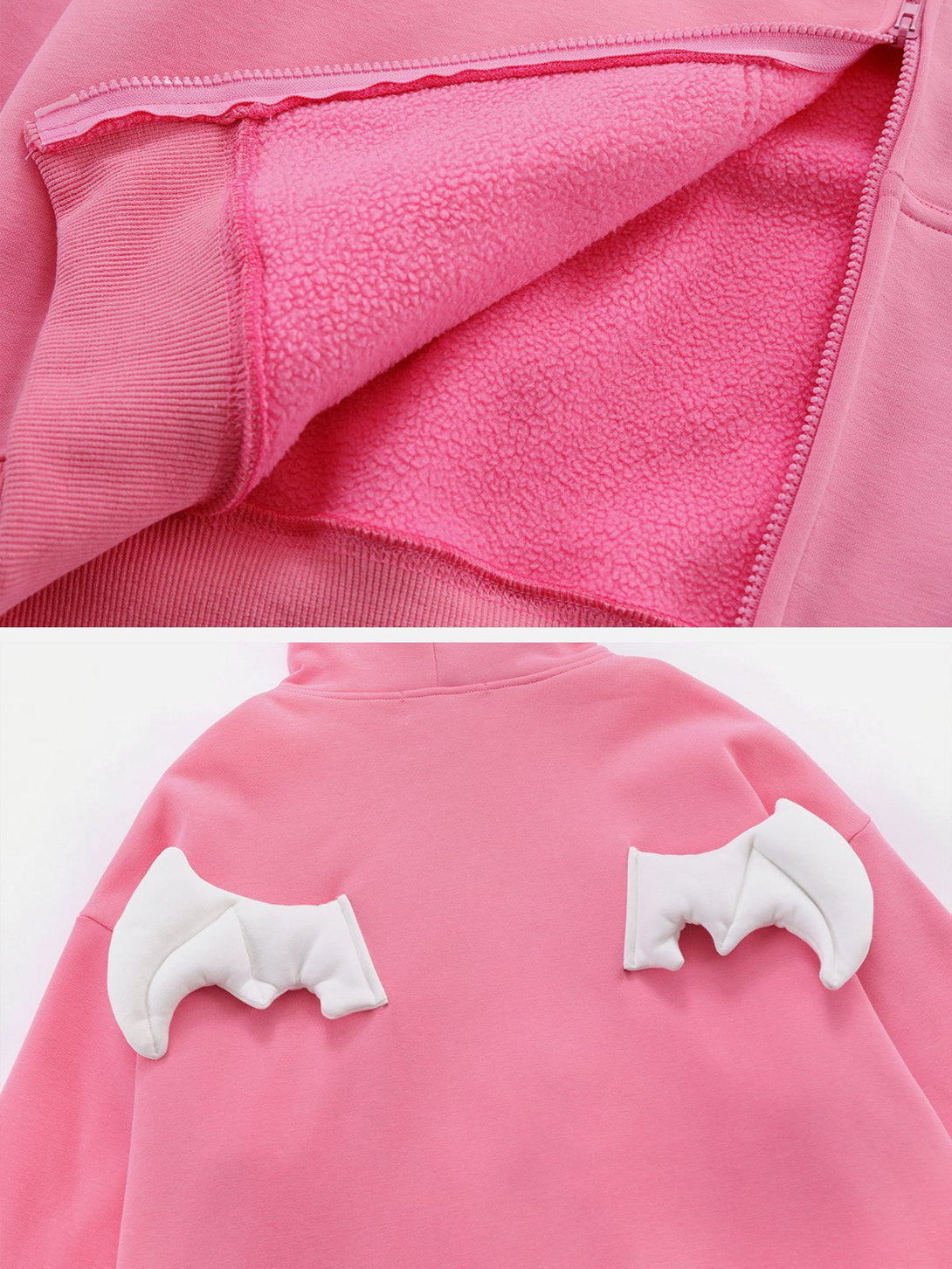 Ellesey - Devil Wings Zip Up Hoodie- Streetwear Fashion - ellesey.com