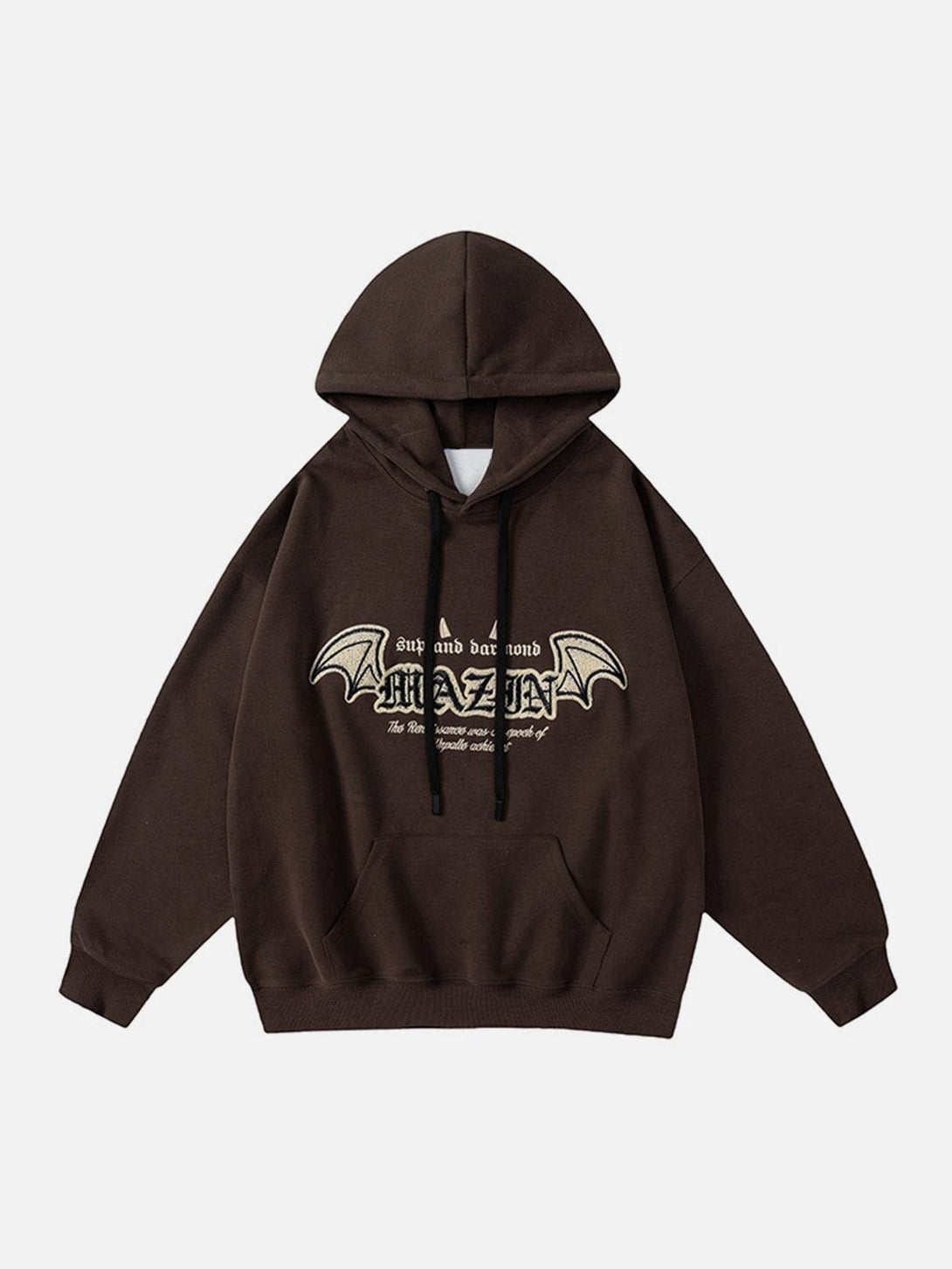 Ellesey - Devil's Wings Embroidery Hoodie- Streetwear Fashion - ellesey.com