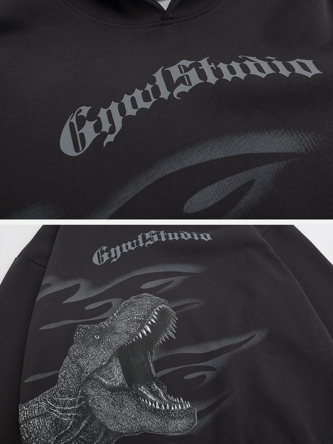 Ellesey - Dinosaur Print Hoodie- Streetwear Fashion - ellesey.com