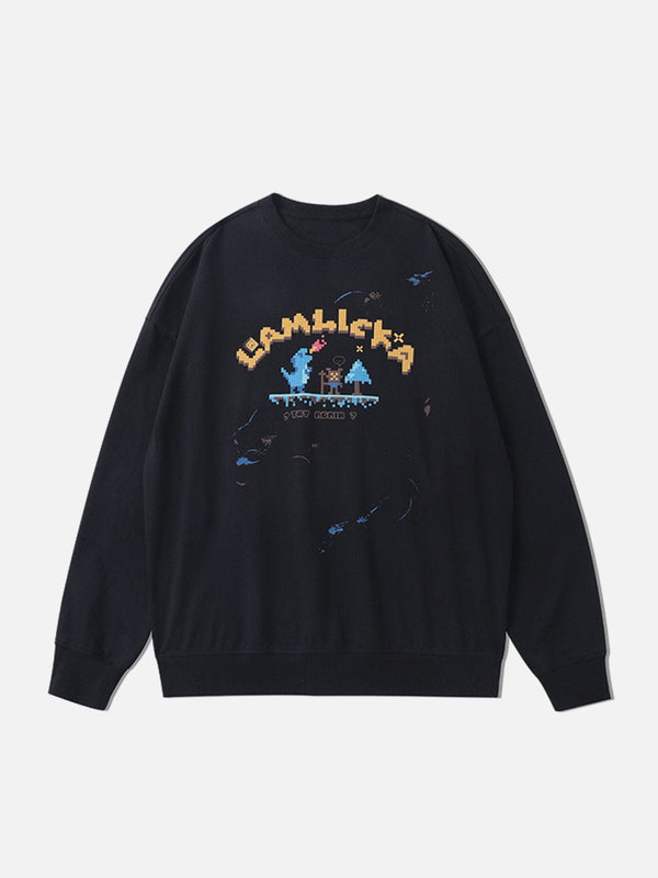 Ellesey - Dinosaurs Graphic Sweatshirt- Streetwear Fashion - ellesey.com