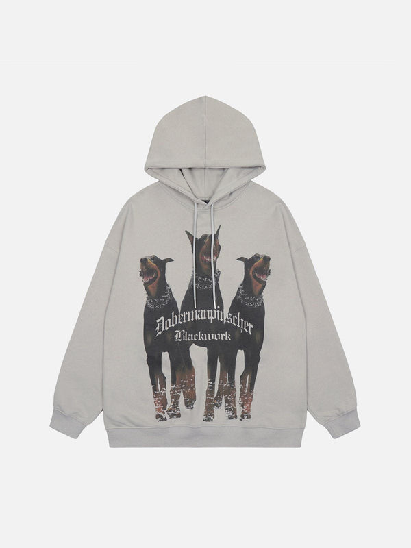 Ellesey - Doberman Print Hoodie- Streetwear Fashion - ellesey.com