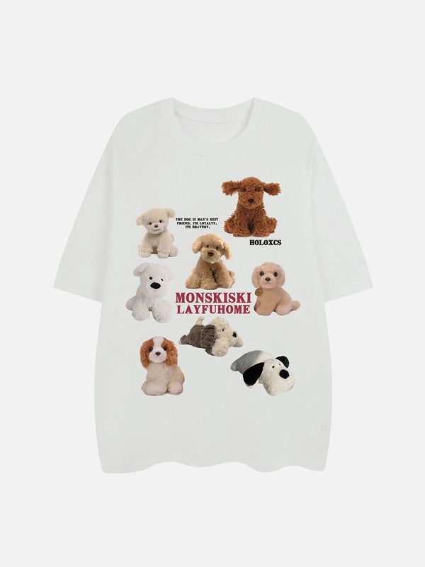 Ellesey - Dogs Print Tee- Streetwear Fashion - ellesey.com