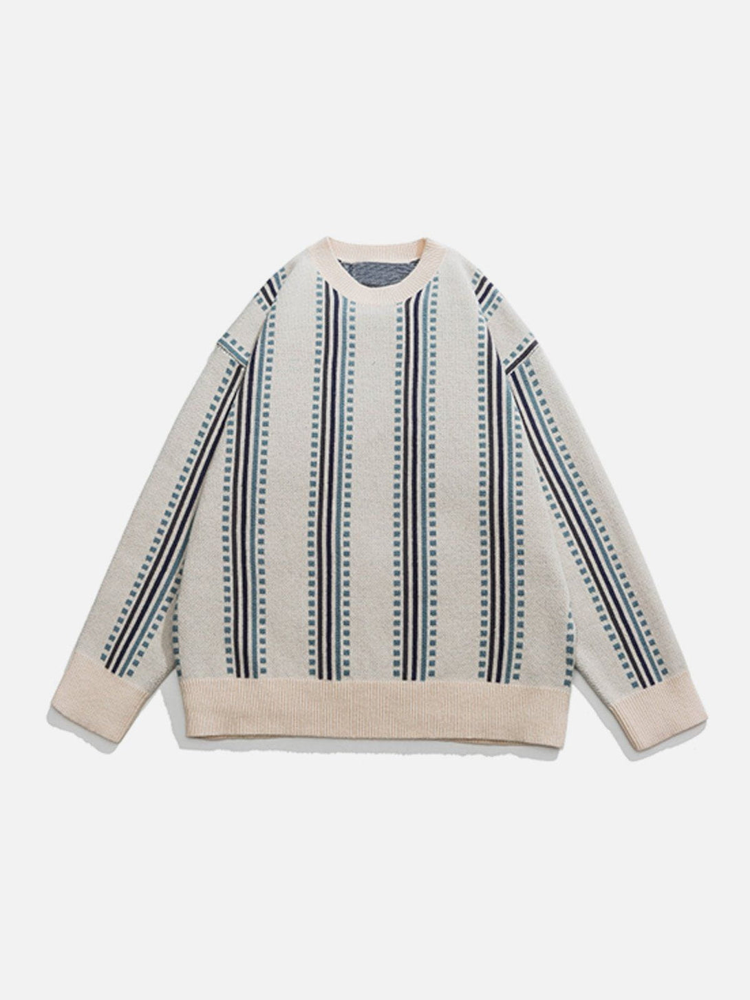 Ellesey - Dot Vertical Stripe Knit Sweater-Streetwear Fashion - ellesey.com