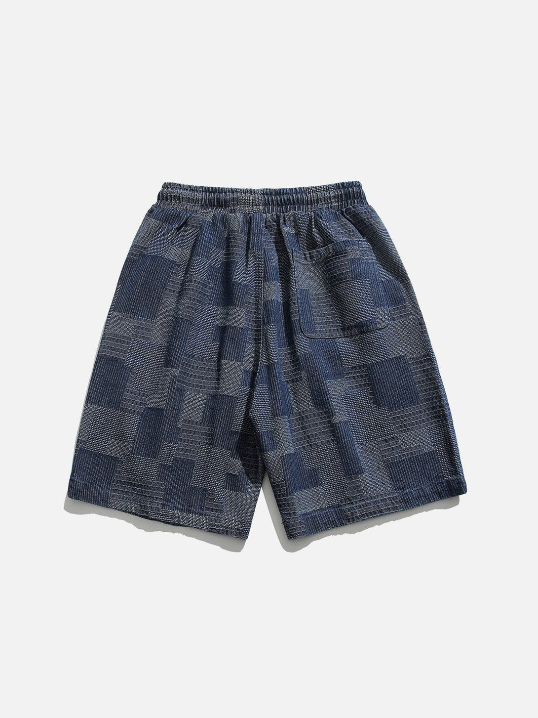 Ellesey - Drawstring Irregular Squares Shorts- Streetwear Fashion - ellesey.com