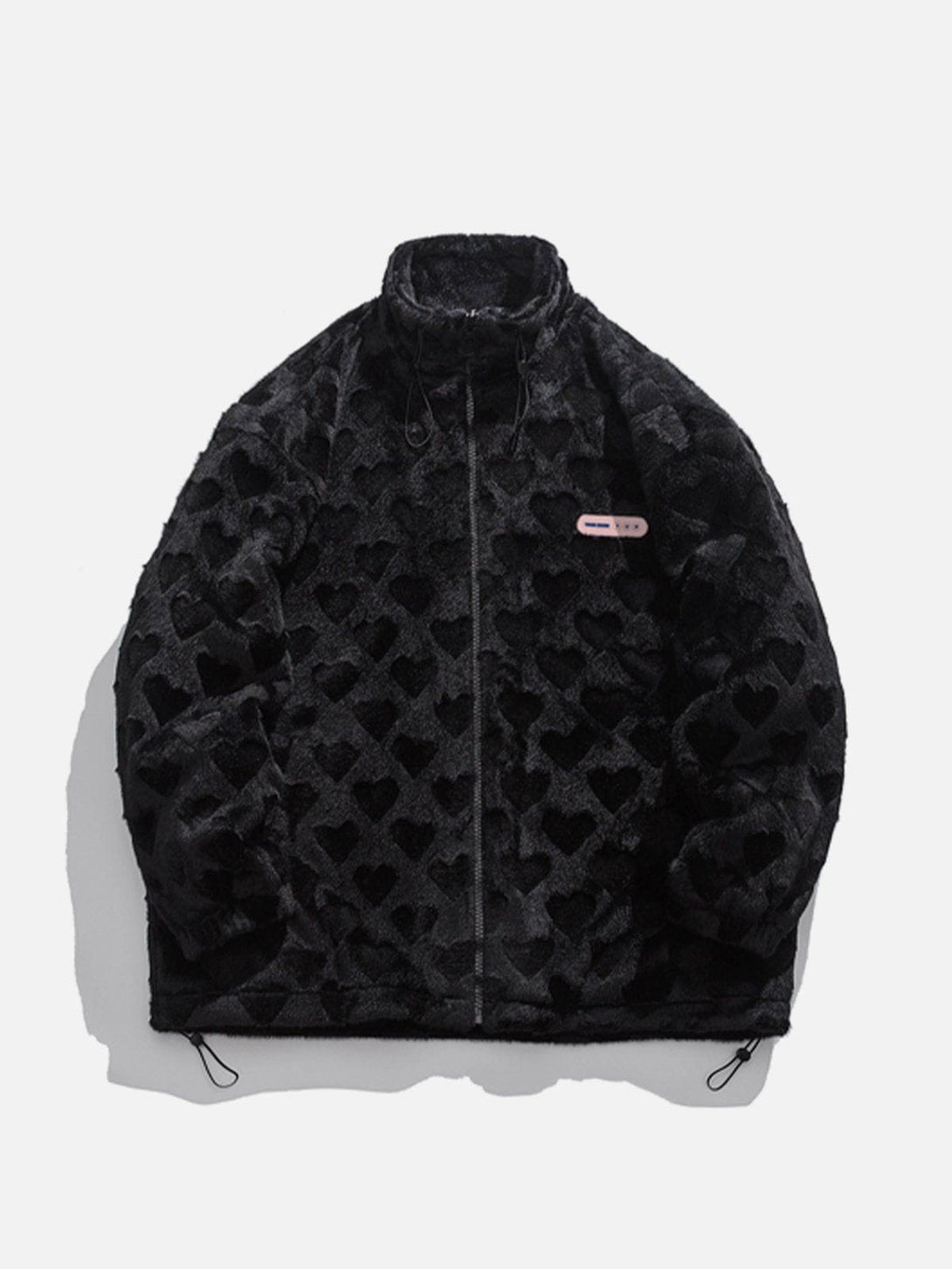 Ellesey - Embossed Love Winter Coat-Streetwear Fashion - ellesey.com