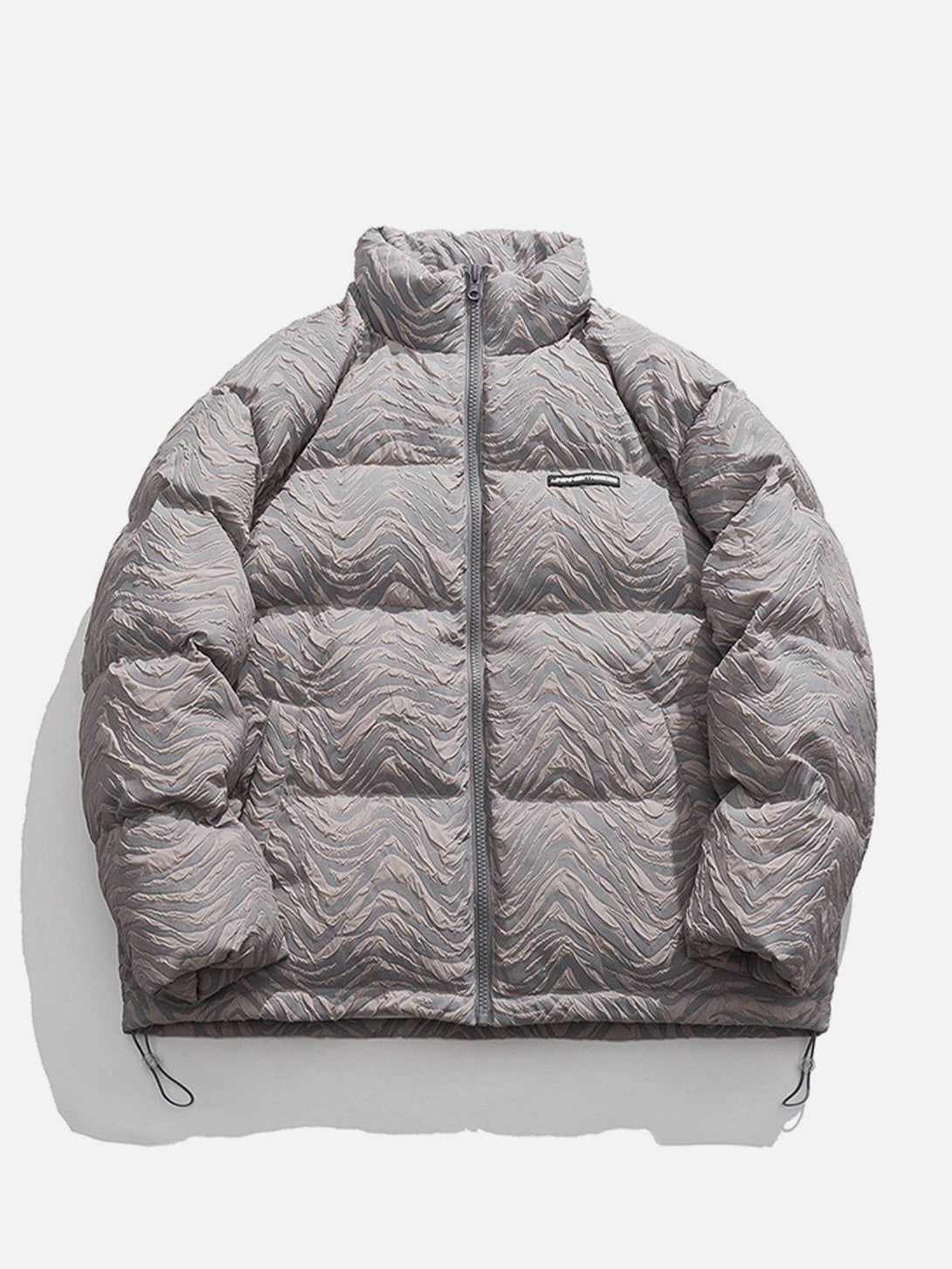 Ellesey - Embossed Zebra Pattern Winter Coat-Streetwear Fashion - ellesey.com