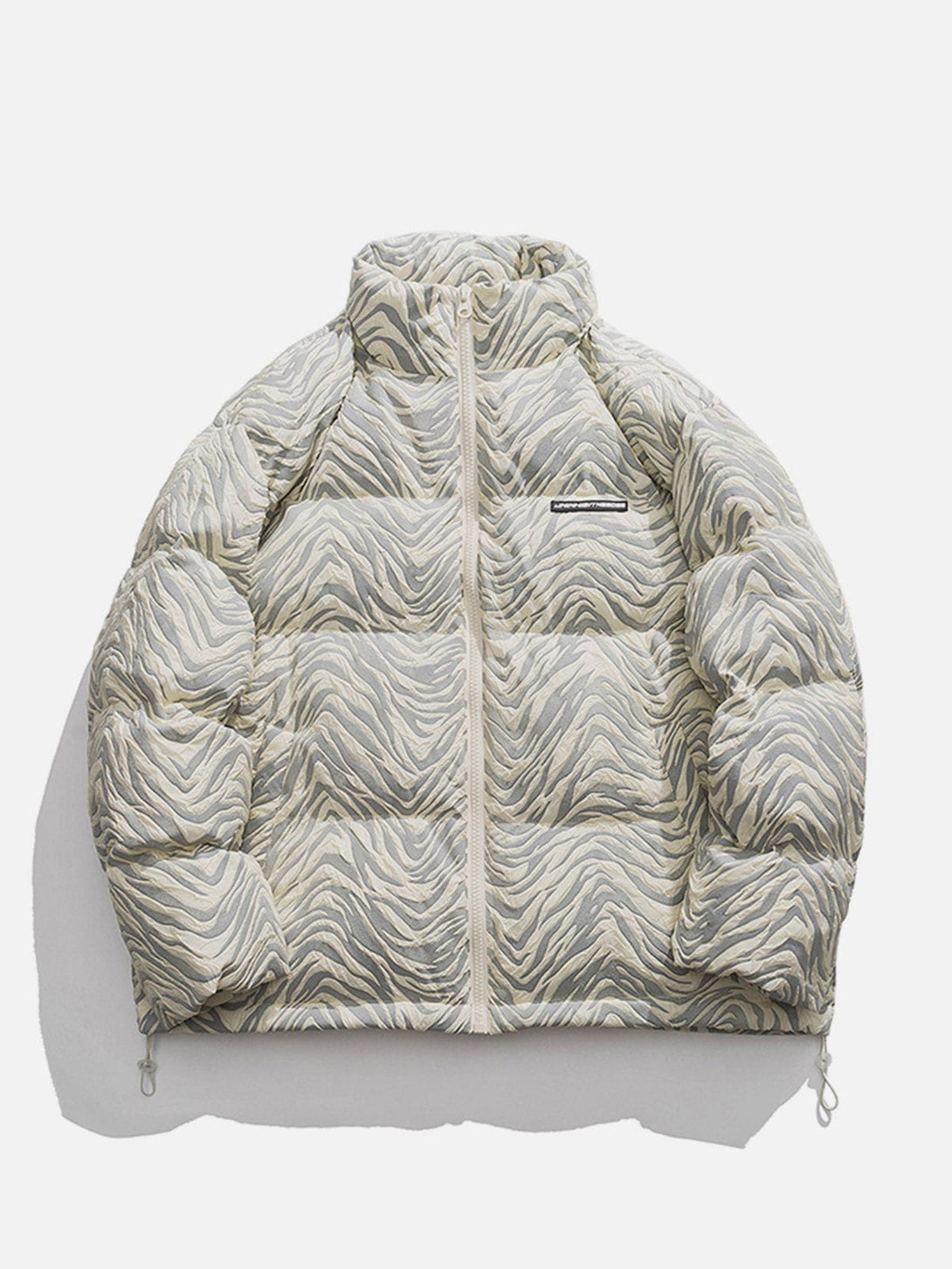 Ellesey - Embossed Zebra Pattern Winter Coat-Streetwear Fashion - ellesey.com