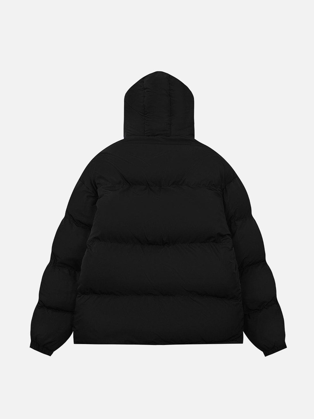 Ellesey - Embroidered Badge Solid Hooded Winter Coat-Streetwear Fashion - ellesey.com