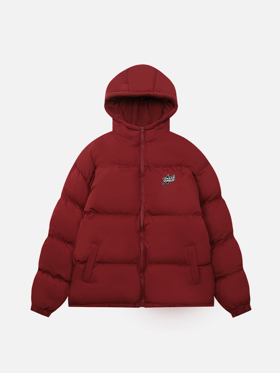 Ellesey - Embroidered Badge Solid Hooded Winter Coat-Streetwear Fashion - ellesey.com