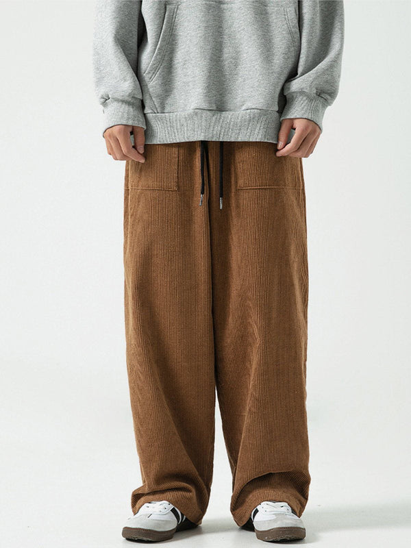 Ellesey - Embroidered Corduroy Pants- Streetwear Fashion - ellesey.com