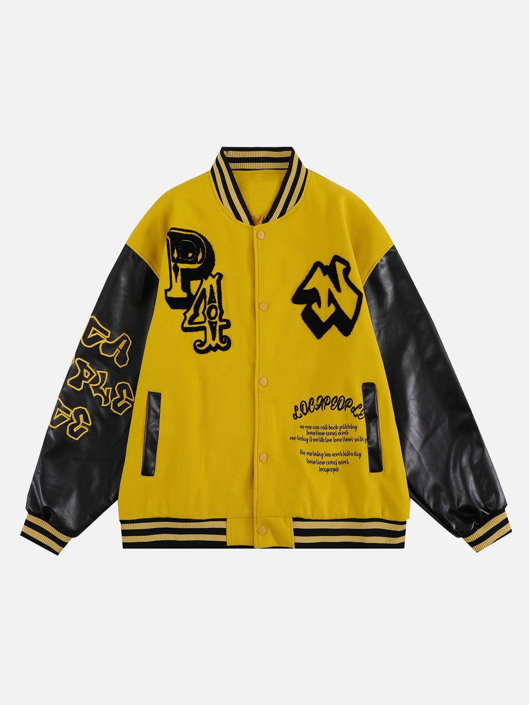 Ellesey - Embroidered Letter Patch Jacket- Streetwear Fashion - ellesey.com