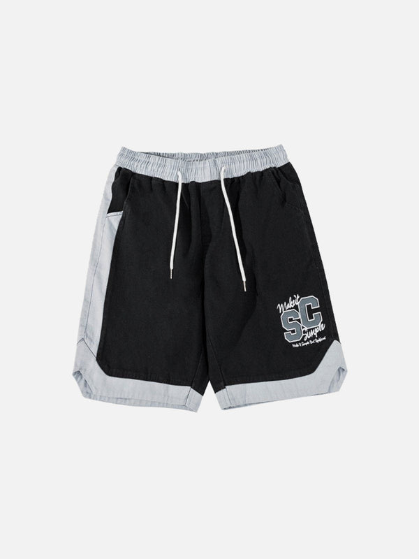 Ellesey - Embroidered Patchwork Shorts- Streetwear Fashion - ellesey.com