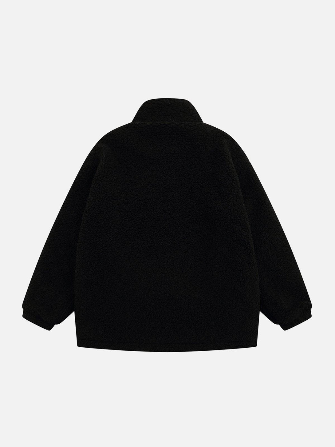 Ellesey - Embroidered Plush Bear Sherpa Coat-Streetwear Fashion - ellesey.com