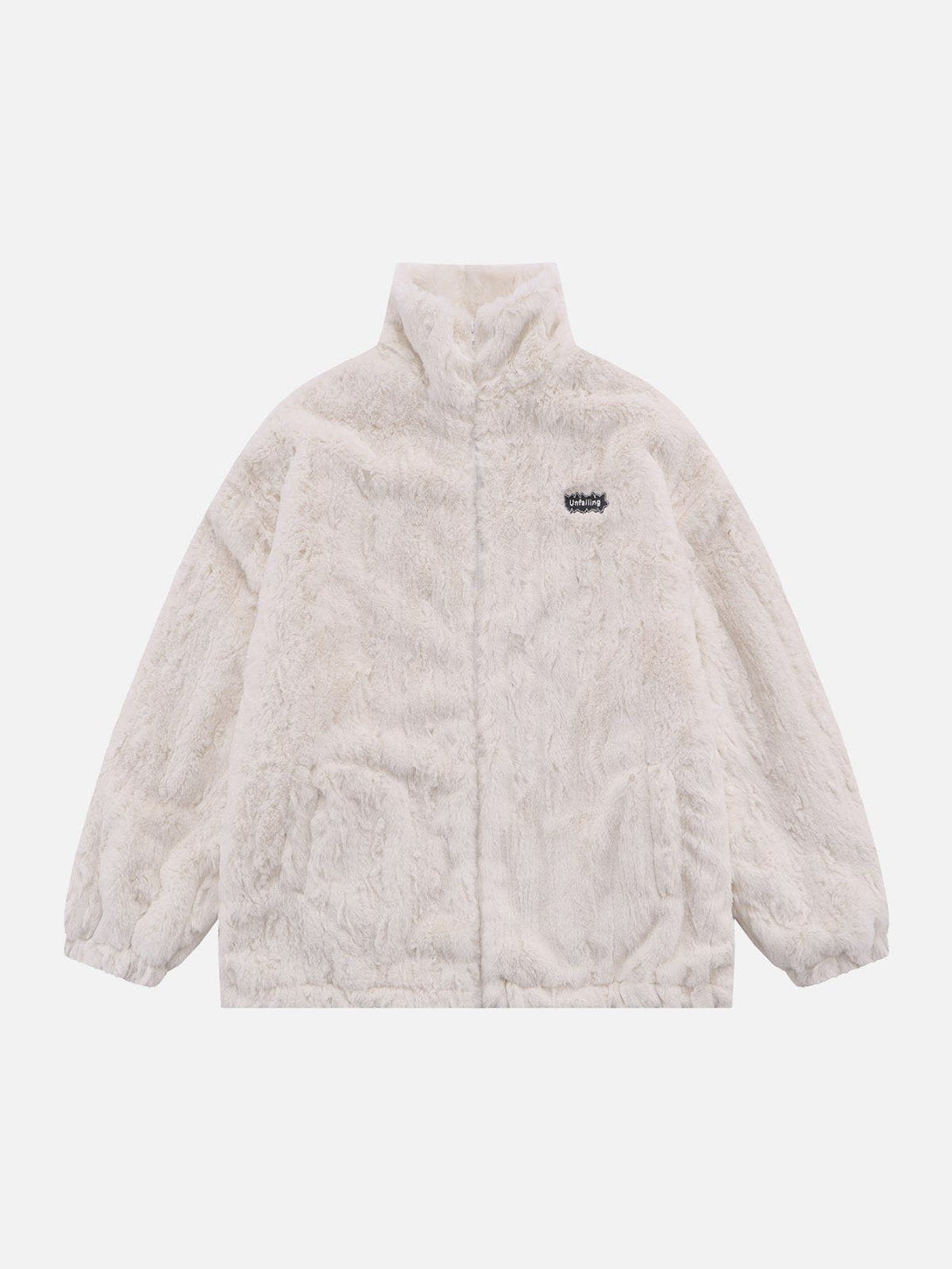 Ellesey - Embroidered Plush Winter Coat-Streetwear Fashion - ellesey.com