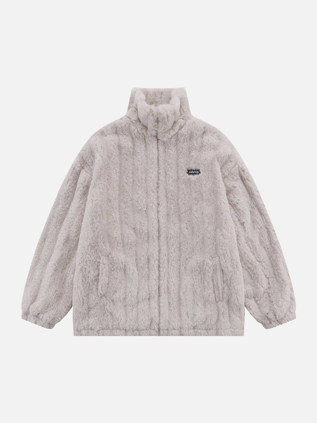 Ellesey - Embroidered Plush Winter Coat-Streetwear Fashion - ellesey.com