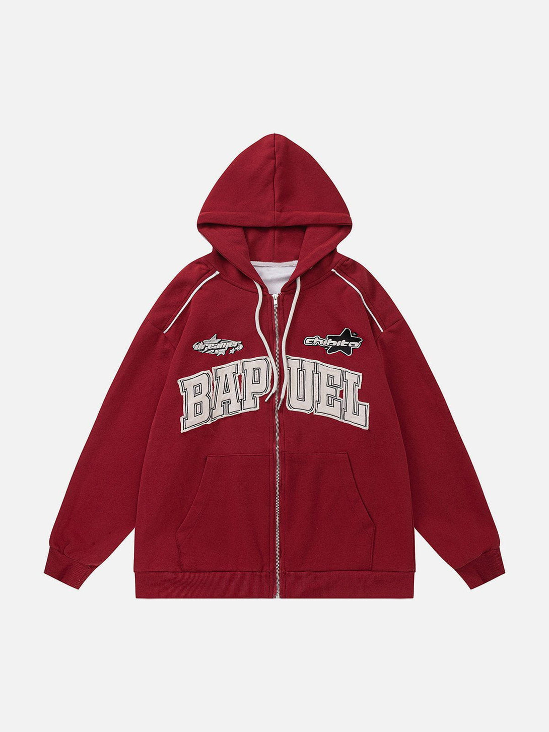 Ellesey - Embroidered Star Letter Hoodie- Streetwear Fashion - ellesey.com