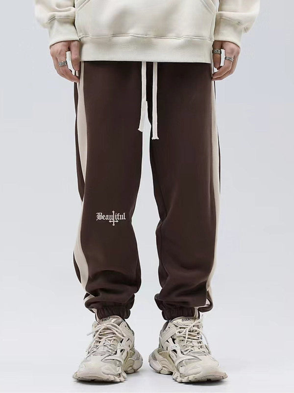 Ellesey - Embroidered Stripes Pants- Streetwear Fashion - ellesey.com