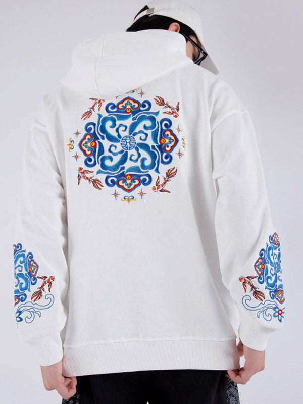 Ellesey - Embroidery Carp Hoodie- Streetwear Fashion - ellesey.com