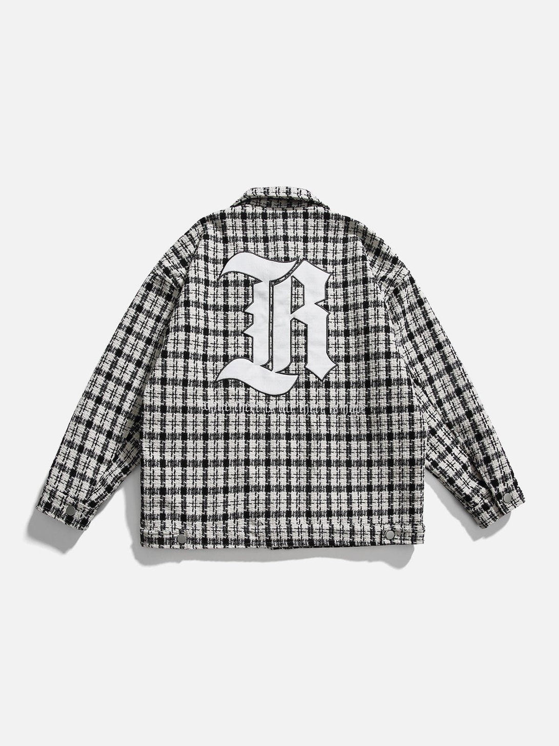 Ellesey - Embroidery Checkerboard Jacket- Streetwear Fashion - ellesey.com