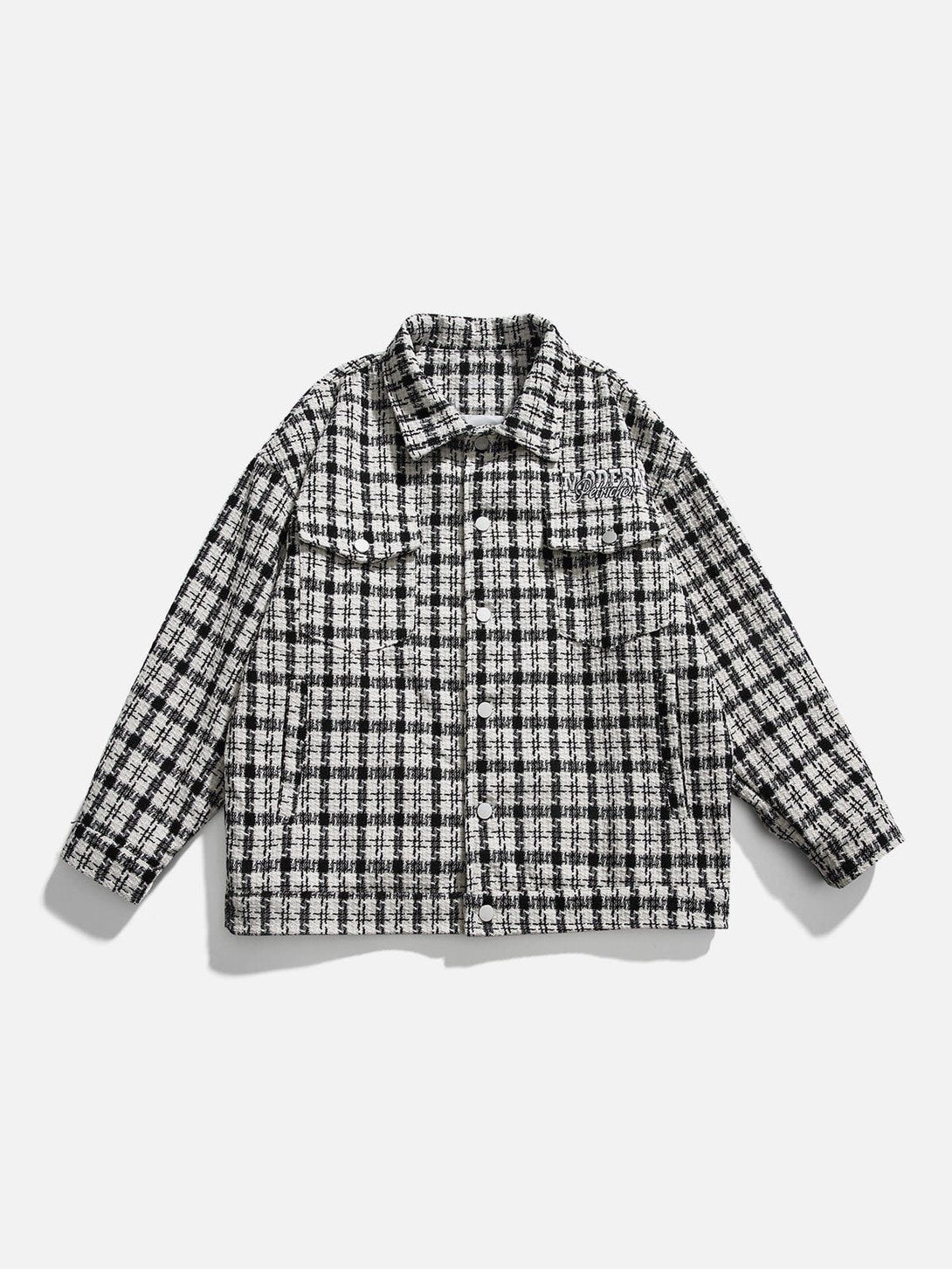 Ellesey - Embroidery Checkerboard Jacket- Streetwear Fashion - ellesey.com