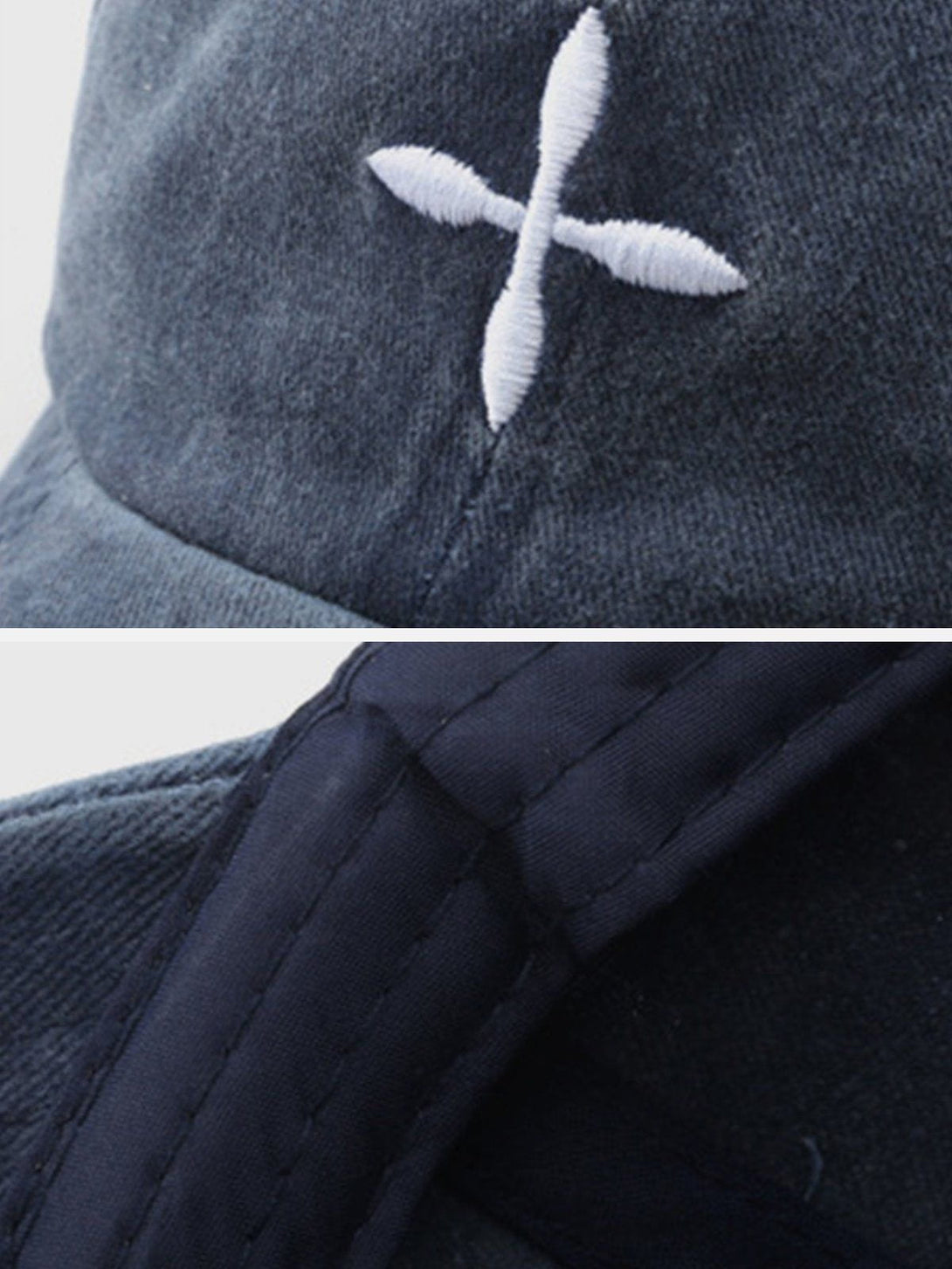 Ellesey - Embroidery Crucifix Baseball Cap- Streetwear Fashion - ellesey.com