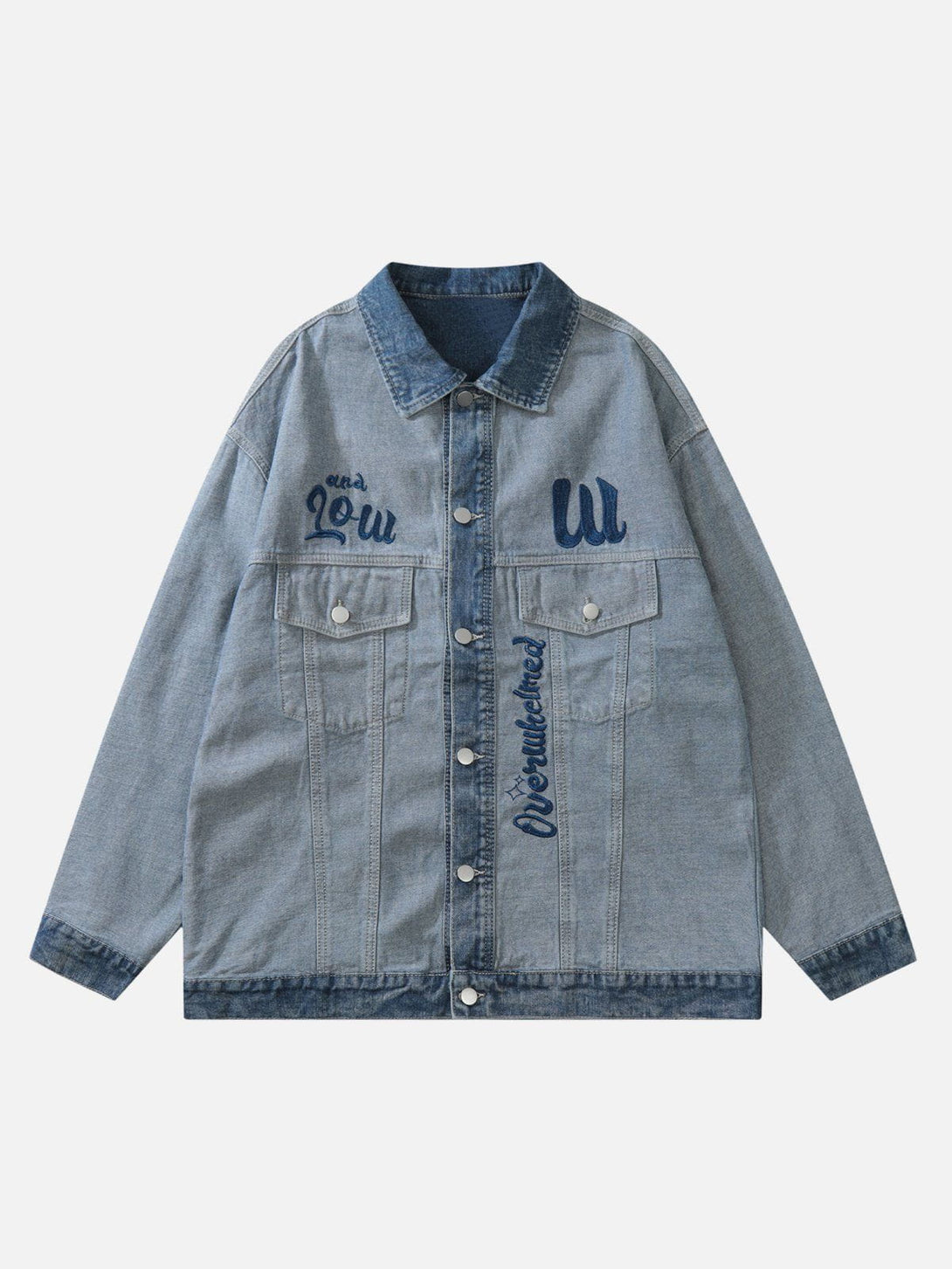 Ellesey - Embroidery Denim Jacket- Streetwear Fashion - ellesey.com