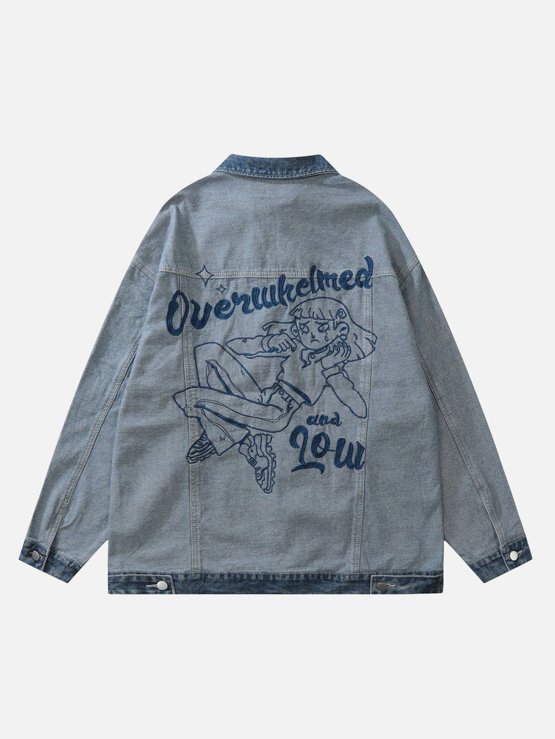 Ellesey - Embroidery Denim Jacket- Streetwear Fashion - ellesey.com