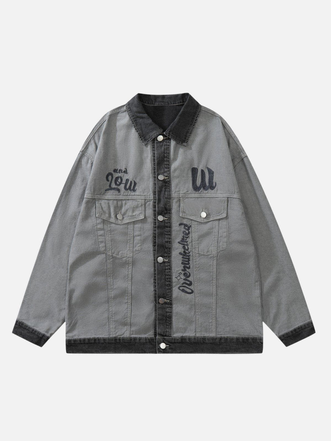 Ellesey - Embroidery Denim Jacket- Streetwear Fashion - ellesey.com