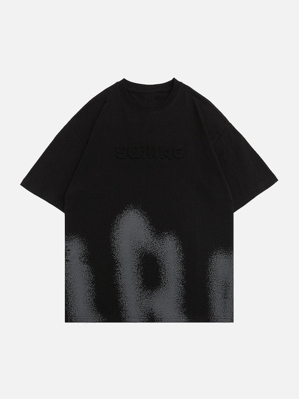 Ellesey - Embroidery Inkjet Print Tee- Streetwear Fashion - ellesey.com