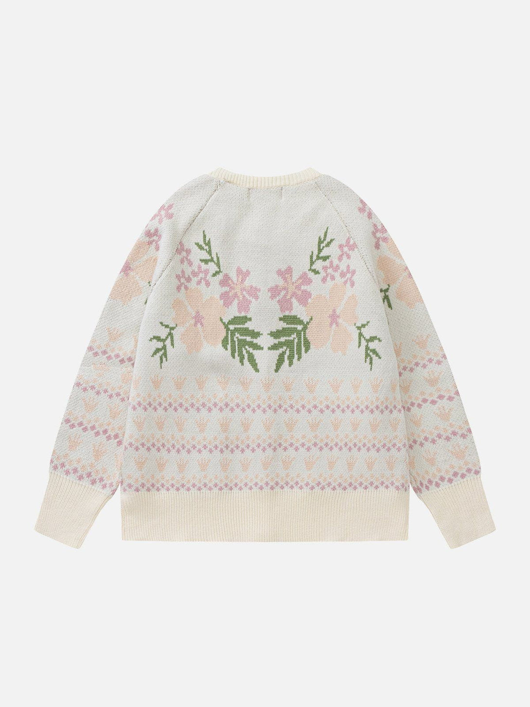 Ellesey - Embroidery Patchwork Cardigan-Streetwear Fashion - ellesey.com