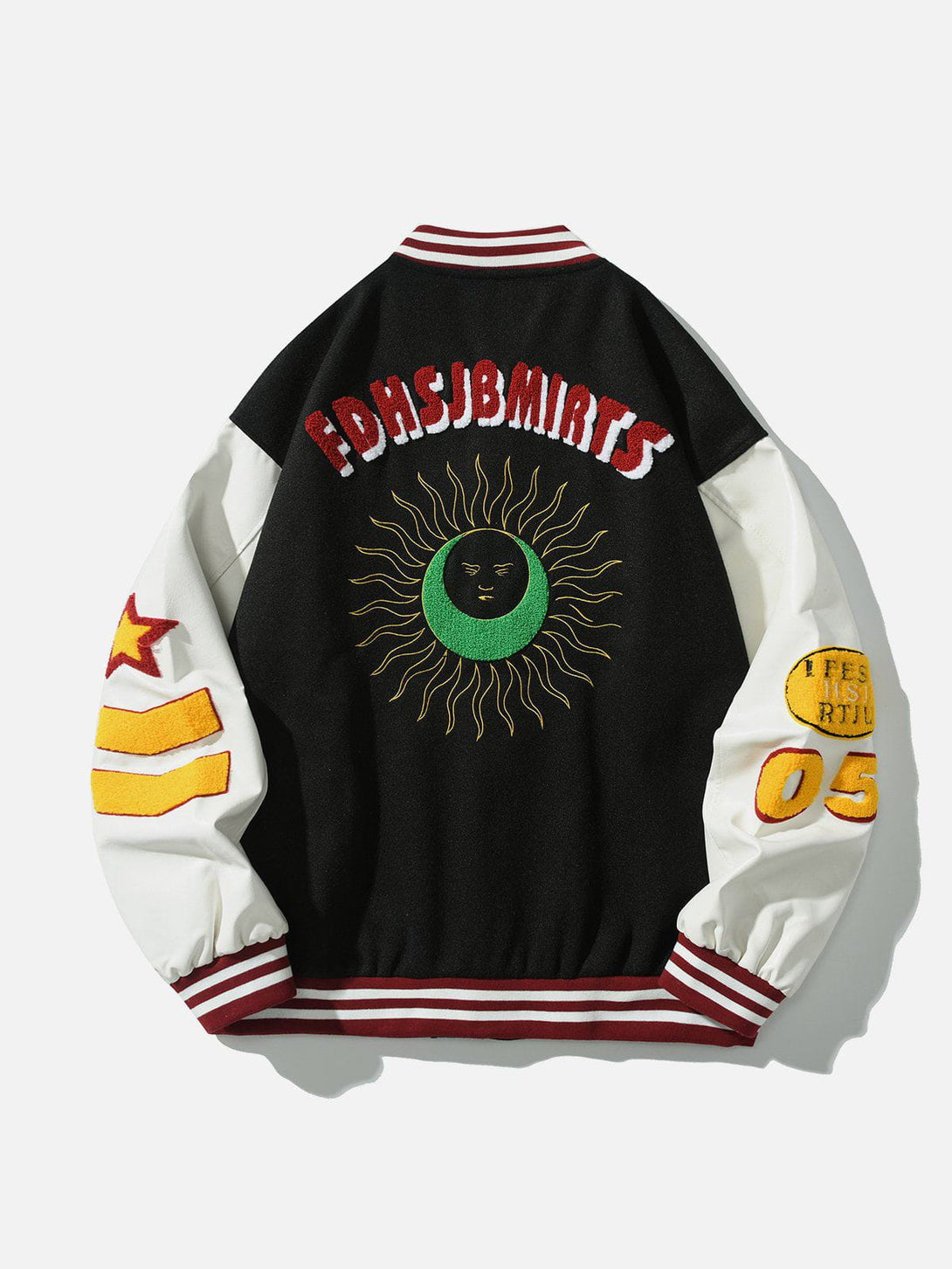 Ellesey - Embroidery Patchwork Jacket- Streetwear Fashion - ellesey.com