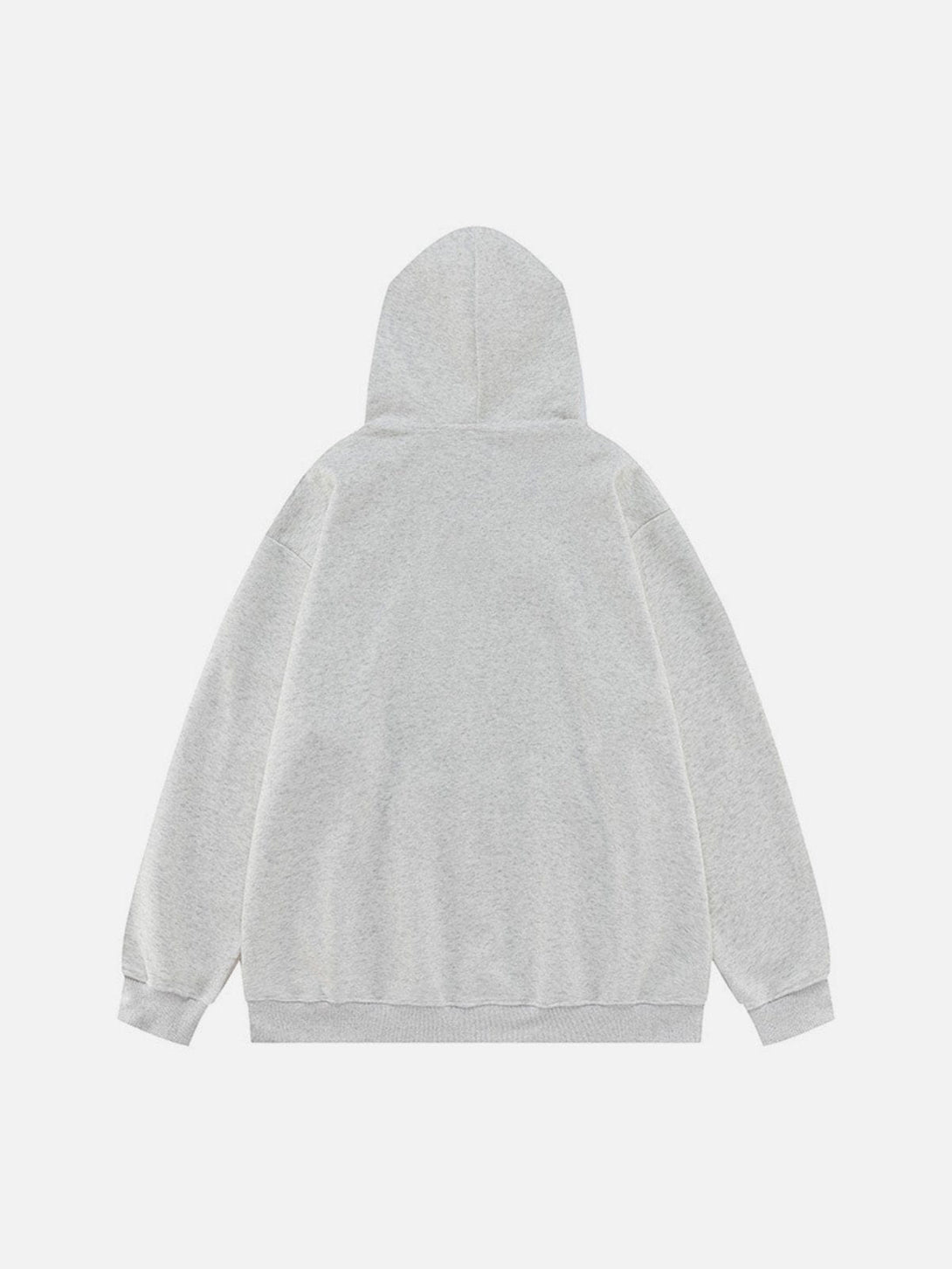 Ellesey - Embroidery Star Zip Up Hoodie- Streetwear Fashion - ellesey.com