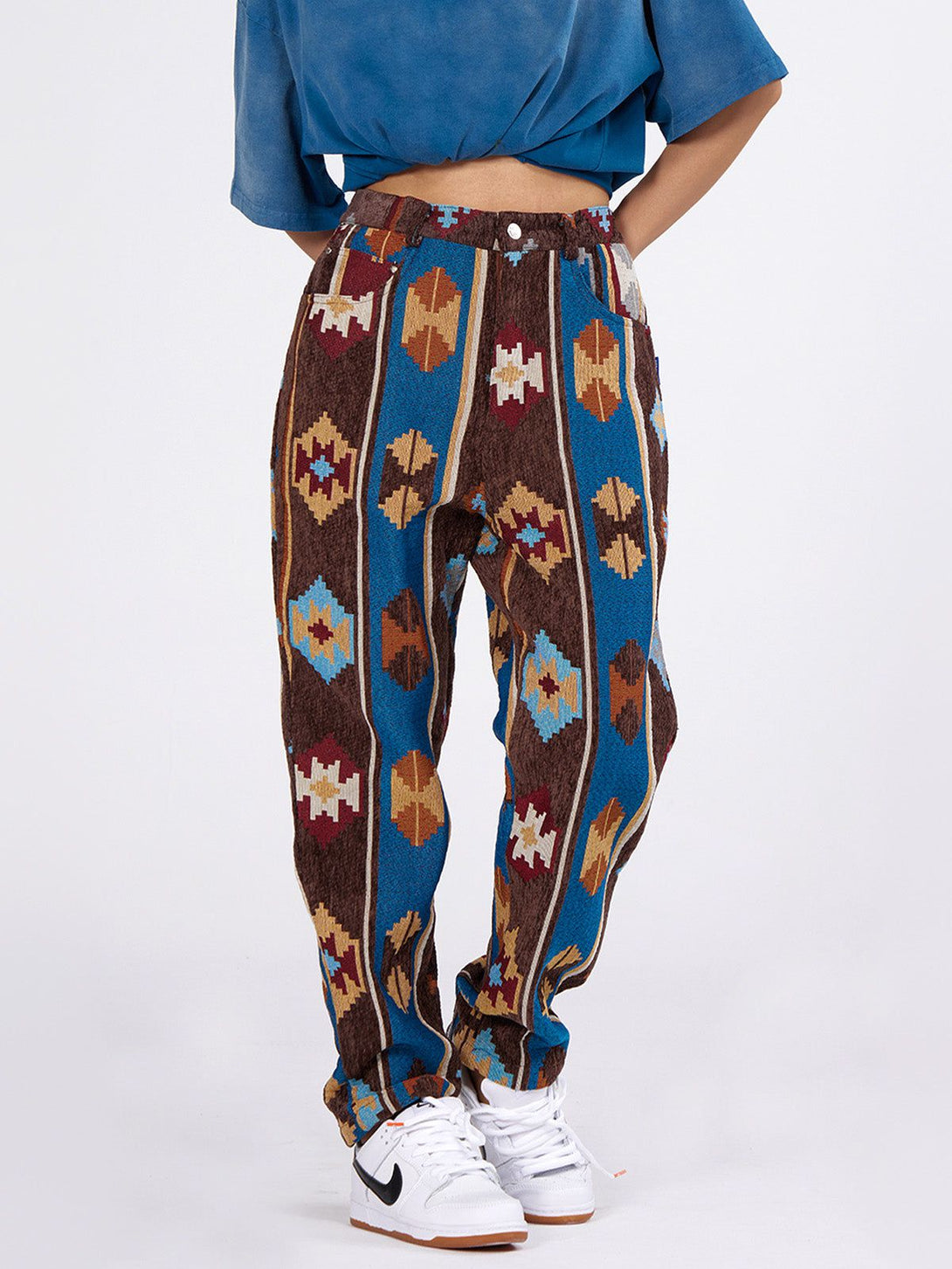 Ellesey - Ethnic Embroidery Pants- Streetwear Fashion - ellesey.com